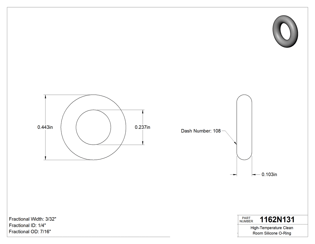 Technical drawing - 1162N131